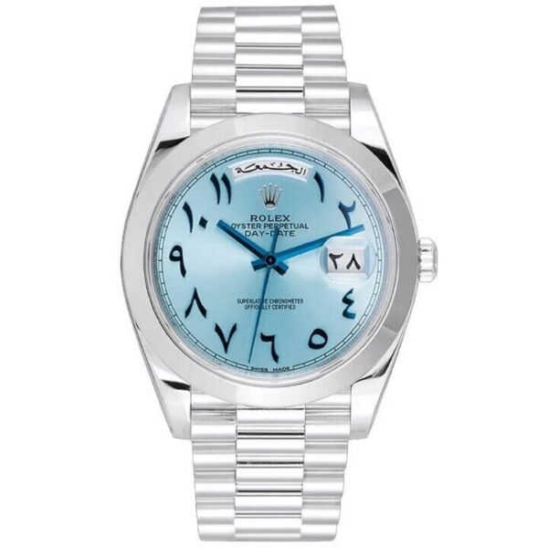 Rolex Day-Date 40 228206 Ice Blue Arabic Dial Replica