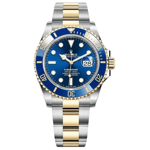Rolex Submariner Date Two Tone Blue Dial 16613 Replica