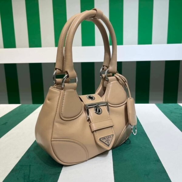 Replica Prada 1BA368 Moon padded nappa-leather bag Apricot